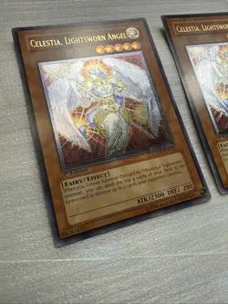 YuGiOh! Celestia Lightsworn Angel Ultimate 1st LODT NM/LP 2 Copies X2 - Image 2