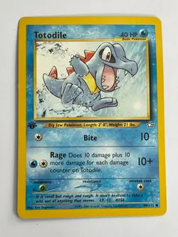 Pokemon TCG Neo Genesis Totodile 1st Edition 80/111 - Image 1