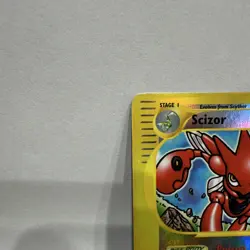 Pokemon Scizor 032/147 Aquapolis Reverse Holo Rare Stage 1 80 HP English TCG - Image 3