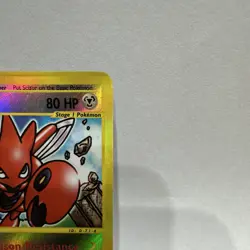 Pokemon Scizor 032/147 Aquapolis Reverse Holo Rare Stage 1 80 HP English TCG - Image 4