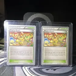 Pokemon Tropical Beach Trainer Stadium Lot of 2 World Championships 2013 Promo - Image 1