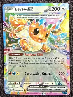 Pokemon TCG Eevee ex 075/131 Sv: Prismatic Evolutions Double Rare Holo Eng SP - Image 1