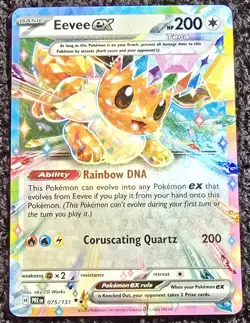 Pokemon TCG Eevee ex 075/131 Sv: Prismatic Evolutions Double Rare Holo Eng SP - Image 2