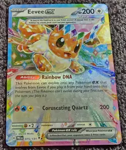 Pokemon TCG Eevee ex 075/131 Sv: Prismatic Evolutions Double Rare Holo Eng SP - Image 3