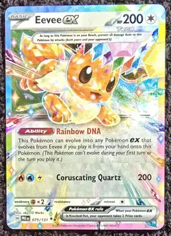 Pokemon TCG Eevee ex 075/131 Sv: Prismatic Evolutions Double Rare Holo Eng SP - Image 4