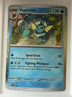 Vaporeon (Cosmos Holo) 168 Holo Promo Scarlet & Violet Promo Pokemon Near Mint - Image 1