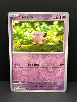 Clefairy 081/197 Common Obsidian Flames Pokemon Reverse Holo Near Mint - Image 1