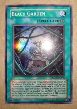 YUGIOH BLACK GARDEN SUPER RARE CSOC-EN048 - Image 1