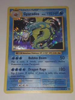 2016 POKEMON XY EVOLUTIONS # 34/108 GYARADOS HOLO - Image 1
