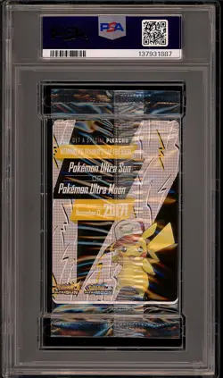 Pokemon 2017 Ash's Pikachu SM108 Black Star Promo I Choose You Sealed PSA 9 - Image 2