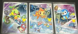Pokemon TCG First Partner Illustration Collection Series 1 Gen 4 Sinnoh Starters - Image 1