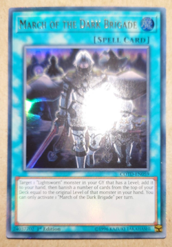 YUGIOH MARCH OF THE DARK BRIGADE ULTRA RARE COTD-EN059 1ST EDITION - Image 1