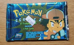 2000 Topps Pokemon TV Animation Series 2 . Blue Logo. Sealed Pack - Image 1