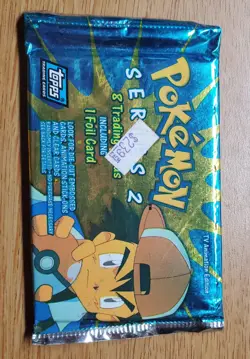 2000 Topps Pokemon TV Animation Series 2 . Blue Logo. Sealed Pack - Image 2