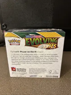 Pokemon TCG Sword & Shield Evolving Skies Booster Box SEALED w/plastic Case - Image 3