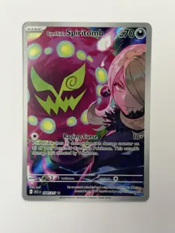 Pokemon TCG Cynthias Spiritbomb 244/217 Illustration Rare Ascended Heroes Mint - Image 1