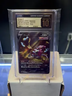 Pokemon TCG Japanese Hoopa V 231/172 Special Art Vstar Universe CGC Pristine 10 - Image 1