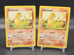 (2) Charmander - 46/102 Base Set - Pokemon TCG - 1999 - Image 1