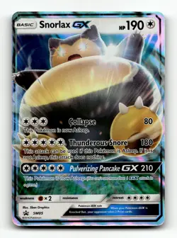 SM Promos #SM05 Snorlax GX Promo,Holo Pokemon - Image 1