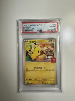 Pokemon Pikachu 020/M-P M-P Promo Japanese Regular 2025 PSA 10 - Image 1