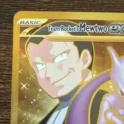 Team Rocket's Mewtwo ex 240/182 Destined Rivals Pokemon Gold Hyper Rare NM - Image 3