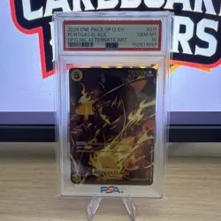 One Piece ST13-011 Ace OP12 Special SP Alternate Alt Art Parallel ENGLISH PSA 10 - Image 1