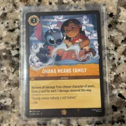 Ohana Means Family (Legendary) Disney Lorcana Winterspell 32/204 - Image 1