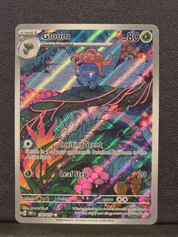 Pokemon Gloom Card 198/197 SV03 Obsidian Flames Holo Rare TCG Illustration B - Image 1
