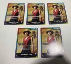 Monkey.D.Luffy Leader Pack Live Action Sealed Battle 2023 Vol. 1 Lot Of 5 Cards - Image 1