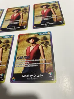 Monkey.D.Luffy Leader Pack Live Action Sealed Battle 2023 Vol. 1 Lot Of 5 Cards - Image 3