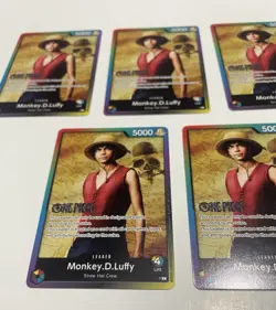 Monkey.D.Luffy Leader Pack Live Action Sealed Battle 2023 Vol. 1 Lot Of 5 Cards - Image 4