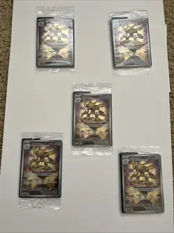 (5) Alakazam 009 Me: Mega Evolution Holo SEALED PROMOS Full Art Pokemon Cards - Image 1