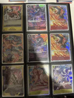 Japanese One Piece Binder Lot 290+ Cards R, L, SR - Image 2