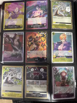 Japanese One Piece Binder Lot 290+ Cards R, L, SR - Image 3