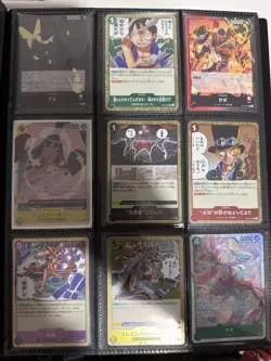 Japanese One Piece Binder Lot 290+ Cards R, L, SR - Image 4