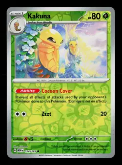 Kakuna 014/165 Reverse Holofoil Scarlet & Violet 151 Pokemon Card -B12 - Image 1