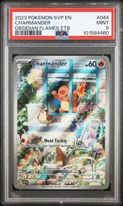 Charmander 044 Sv: Scarlet & Violet Promo Cards Holo, PSA 9, MINT - Image 1