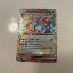 Pokemon ME Ascended Heroes Cinderace ex Card #38/217 NM - Image 1
