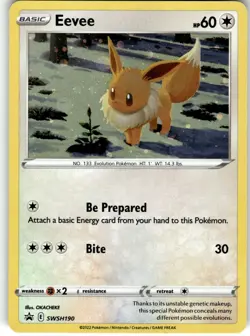 Eevee - Promo SWSH: Sword & Shield Promo Cards SWSH190 LP - Image 1