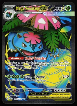 Mega Venusaur ex 155/132 Ultra Rare Mega Evolution Pokemon Card - Image 1