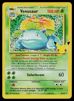 Pokemon Card - Venusaur Celebrations Classic Collection 15/102 Holo - Image 1