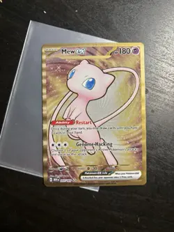 Mew EX 151 Gold Metal Card 205/165 SV: Scarlet & Violet Promo Card Pokemon - Image 1
