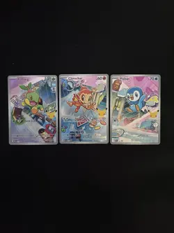 Pokemon TCG First Partner Pack Piplup Chimchar Turtwig Card Lot 040 041 042 Gen4 - Image 1