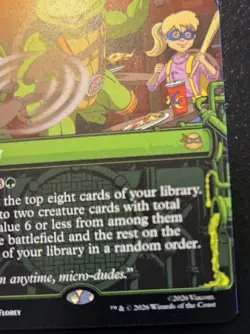 Michelangelo's Technique (Showcase) 0239 Rare Teenage Mutant Ninja Turtles MTG - Image 5