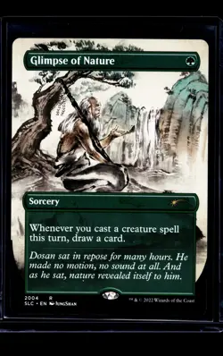 Magic The Gathering Secret Lair 30th Anniversary Borderless Glimpse of Nature - Image 1