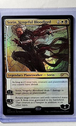 2019 MTG Magic the Gathering Secret Lair Foil Promo 524 Sorin Vengeful Bloodlord - Image 1
