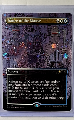 2025 MTG Magic the Gathering Secret Lair Galaxy Foil 2104 Dance of the Manse LP - Image 1