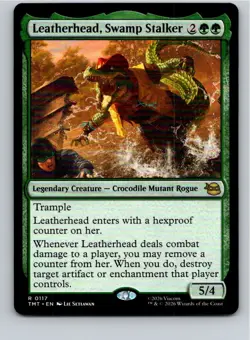 Magic the Gathering Leatherhead, Swamp Stalker Teenage Mutant Ninja Turtles MTG - Image 1