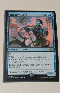 Haughty Djinn Commander: Tarkir: Dragonstorm Regular - Image 1