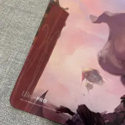 Magic the Gathering MTG Game Day Champion Aether Revolt Ajani Playmat Used RARE - Image 4